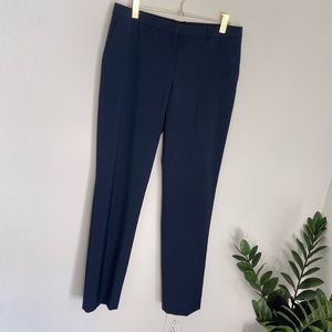 Hugo Boss Navy Blue Virgin Wool Work Dress Pants Size 8 NWT